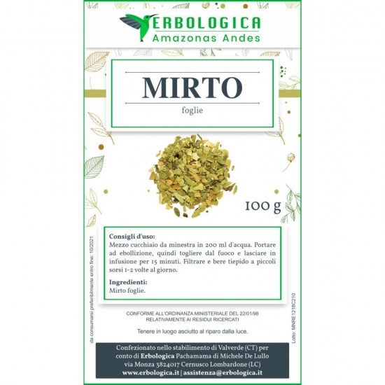 Mirto foglie taglio tisana 500 grammi Mirto foglie taglio tisana 500 grammi