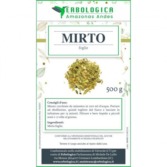 Mirto foglie taglio tisana 500 grammi Mirto foglie taglio tisana 500 grammi