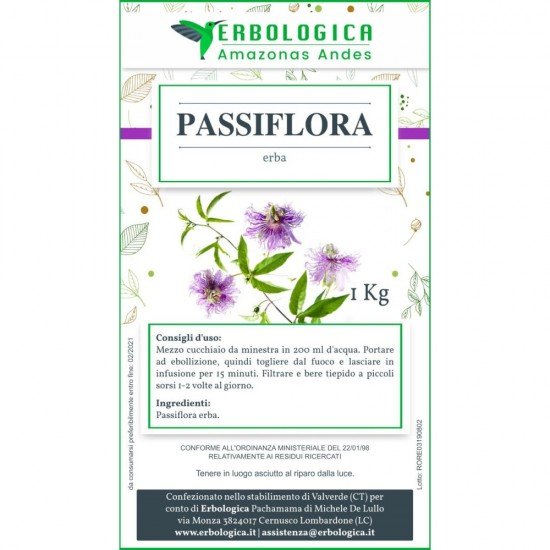Passiflora foglie taglio tisana 1 kg