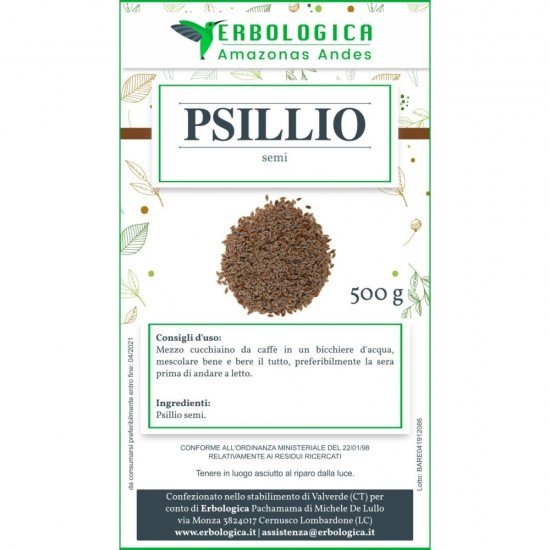 Psillio semi puri 500 grammi