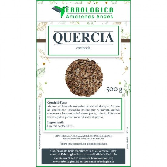 Quercia corteccia taglio tisana 