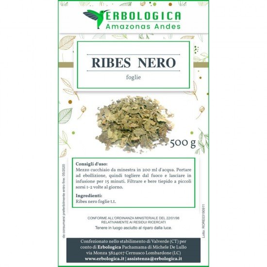 Ribes nero foglie tisana 500 grammi