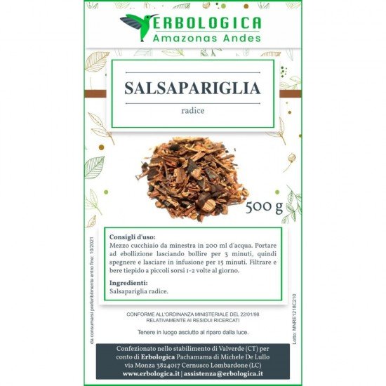 Salsapariglia radice tisana 500 grammi Salsapariglia radice tisana 500 grammi