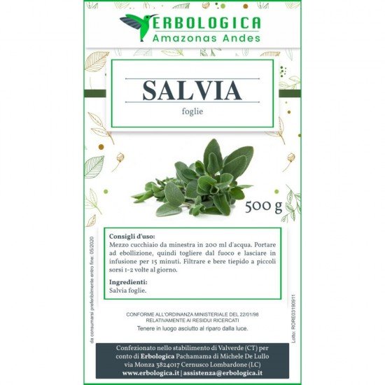Salvia officinale taglio tisana Salvia officinale taglio tisana