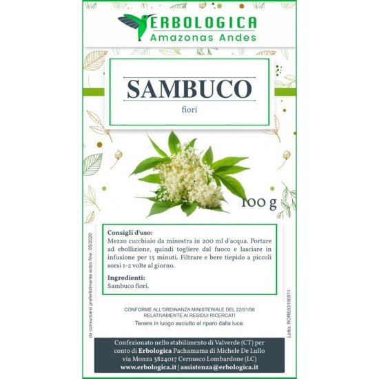 Elderflower cut herbal tea 500 grams