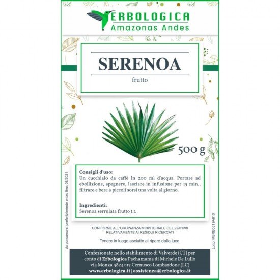 Serenoa frutti taglio tisana Serenoa frutti taglio tisana