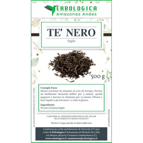 Tè nero ceylon foglie Tè nero ceylon foglie
