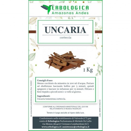 Uncaria tomentosa corteccia 100 grammi Uncaria tomentosa corteccia 100 grammi