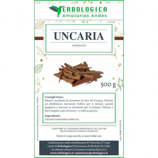 Uncaria tomentosa corteccia 100 grammi Uncaria tomentosa corteccia 100 grammi