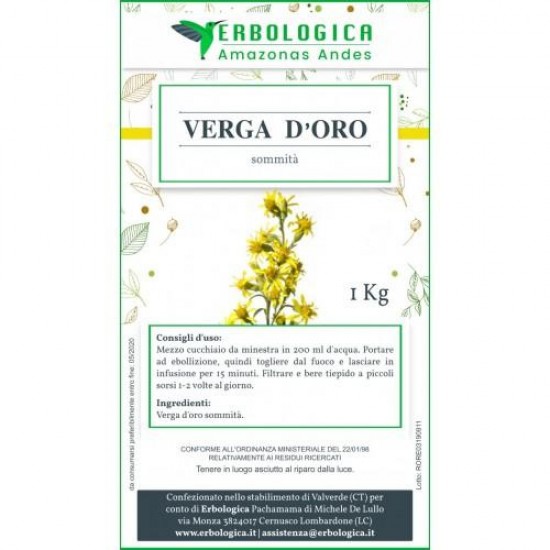 Verga d'oro tisana 1 kg Verga d'oro tisana 1 kg