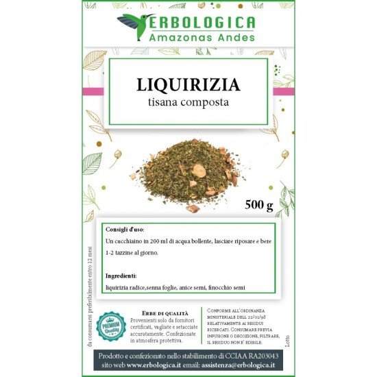 Liquorice herbal tea compote