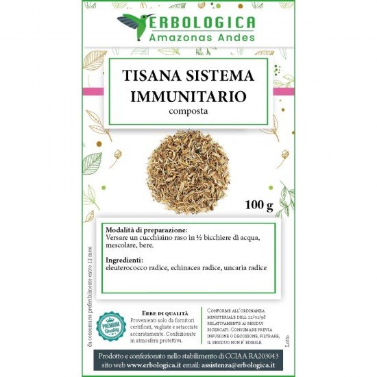 Immune system herbal tea of 100 grams