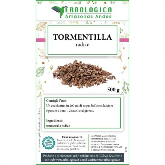 Tormentilla radice tisana 500 grammi Tormentilla radice tisana 500 grammi