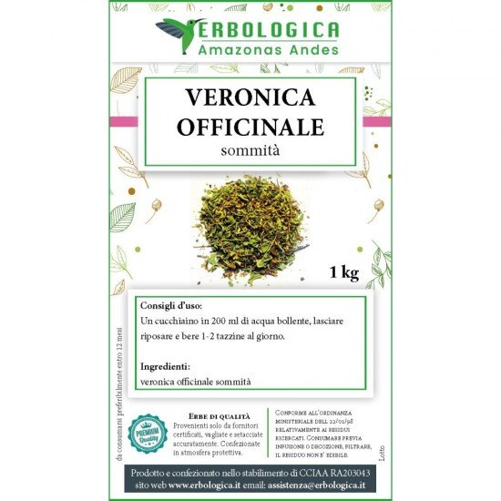 Veronica officinale tisana 1 kg Veronica officinale tisana 1 kg